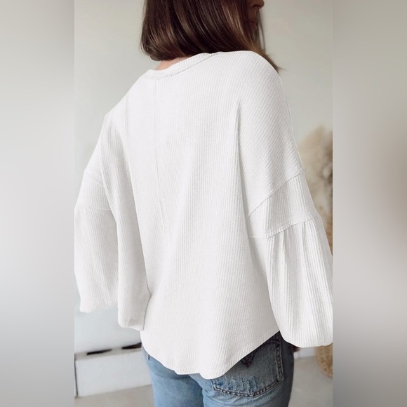 BTFBM White Long Sleeve Top - Picture 4 of 13